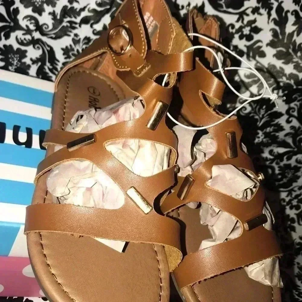 HONEY BUNNY BROWN SANDAL SIZE 1 NIB